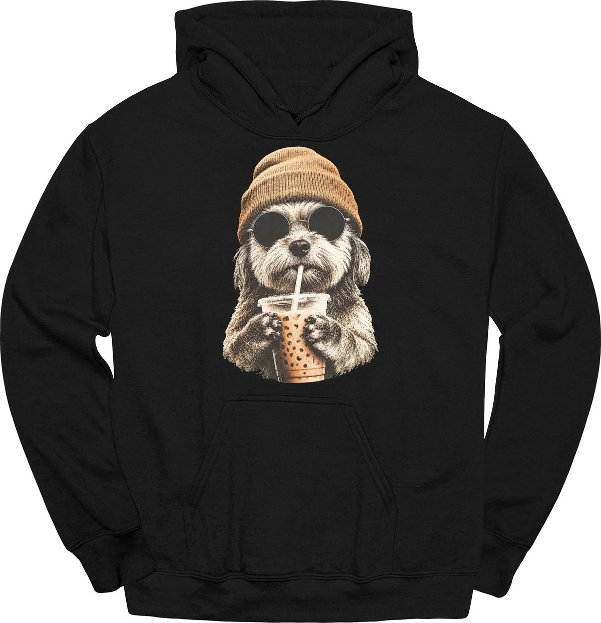 Morkie Hipster Dog Hoodie Gift For Dog Lover