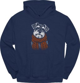 Miniature Schnauzer Winter Dog Hoodie Gift For Dog Lover
