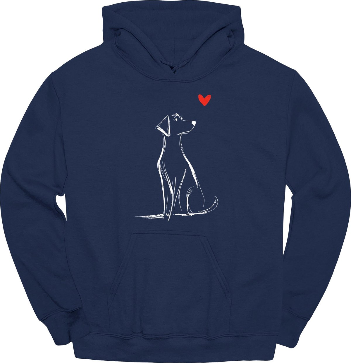 Labrador Sketch Dog Hoodie Gift For Dog Lover