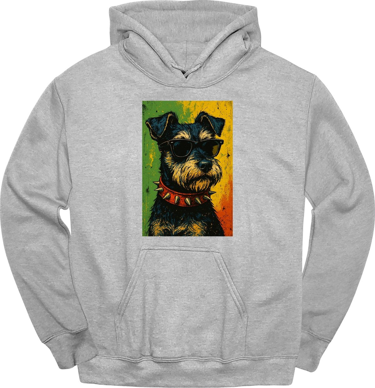 Miniature Schnauzer Punk Dog Hoodie Gift For Dog Lover