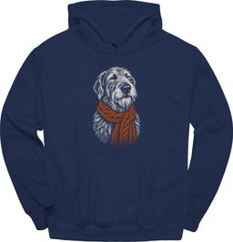 Irish Wolfhound Winter Dog Hoodie Gift For Dog Lover