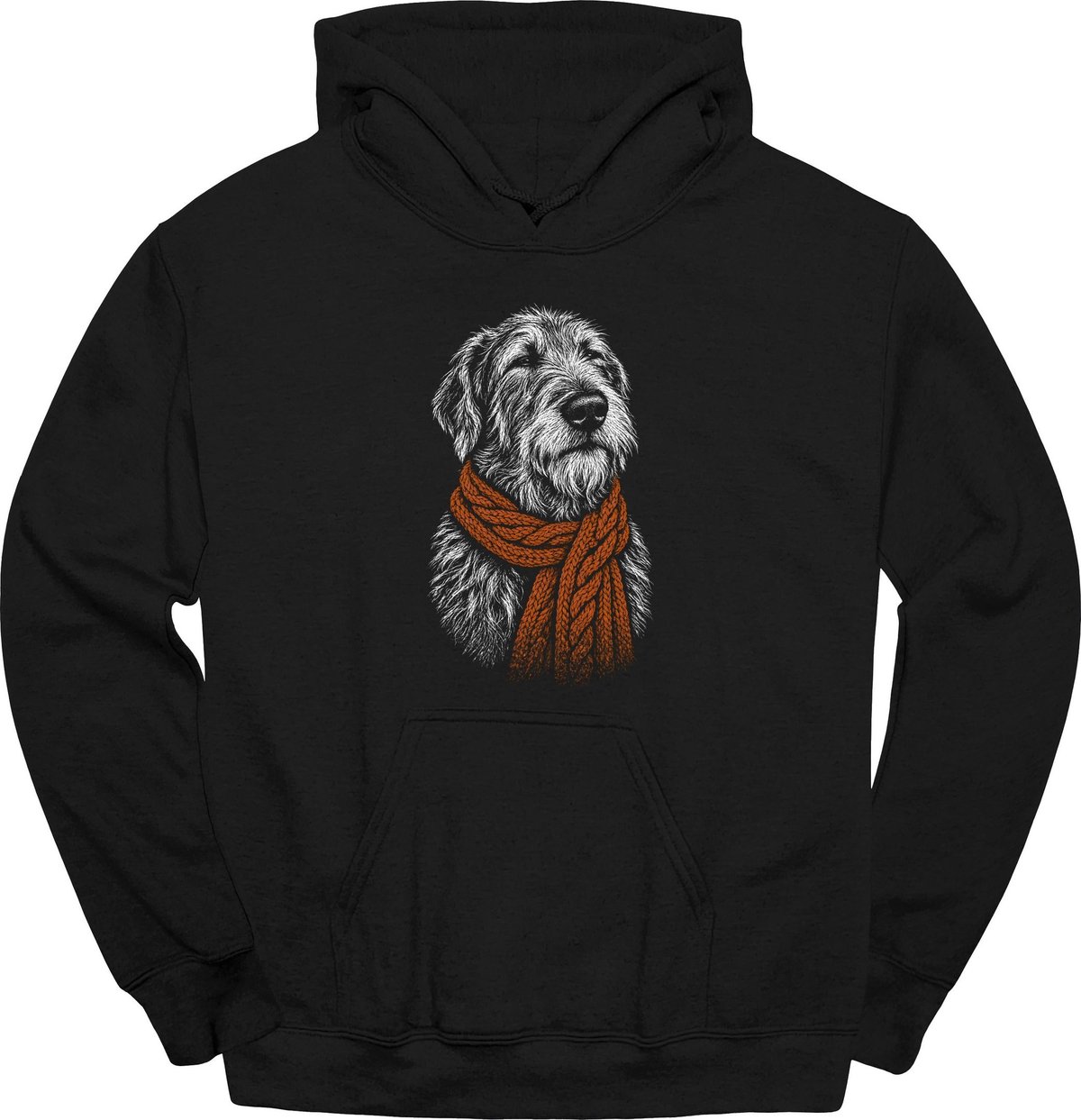 Irish Wolfhound Winter Dog Hoodie Gift For Dog Lover
