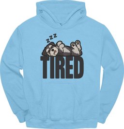 Miniature Schnauzer Tired Dog Hoodie Gift For Dog Lover