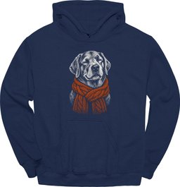 Labrador Winter Dog Hoodie Gift For Dog Lover