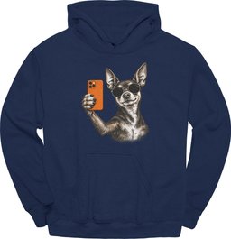 Miniature Pinscher Selfie Dog Hoodie Gift For Dog Lover