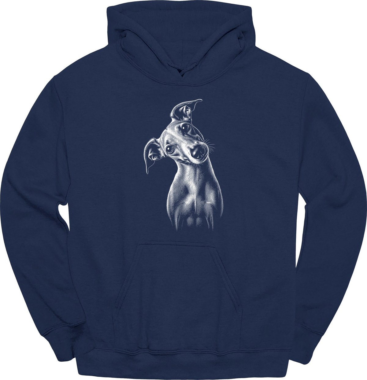 Italian Greyhound Tilted Dog Hoodie Gift For Dog Lover