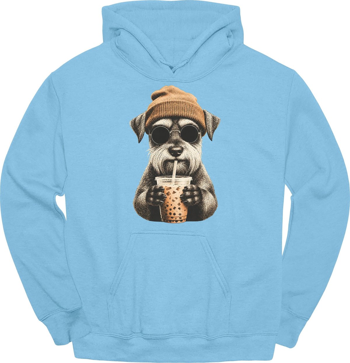 Miniature Schnauzer Hipster Dog Hoodie Gift For Dog Lover