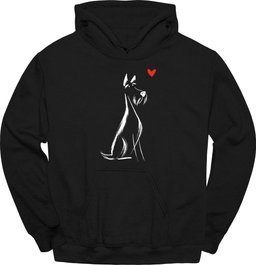 Kerry Blue Terrier Sketch Dog Hoodie Gift For Dog Lover