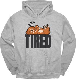 Nova Scotia Duck Tolling Retriever Tired Dog Hoodie Gift For Duck Lover