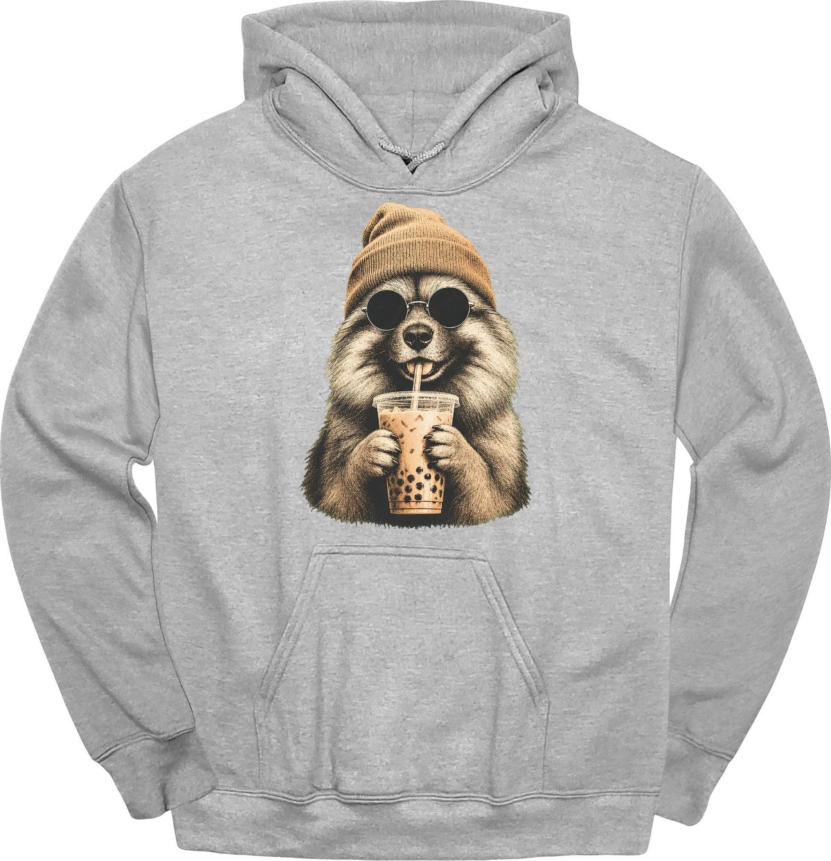 Keeshond Hipster Dog Hoodie Gift For Dog Lover