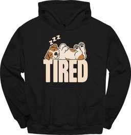 Jack Russell Tired Dog Hoodie Gift For Dog Lover