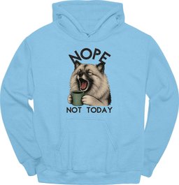 Keeshond Not Today Hoodie Gift For Dog Lover