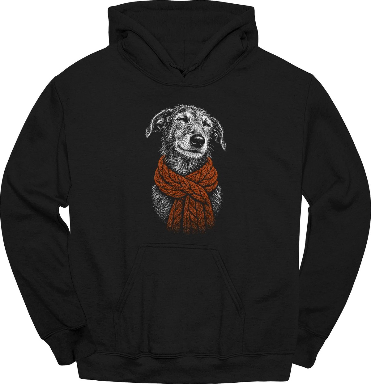 Lurcher Winter Dog Hoodie Gift For Dog Lover