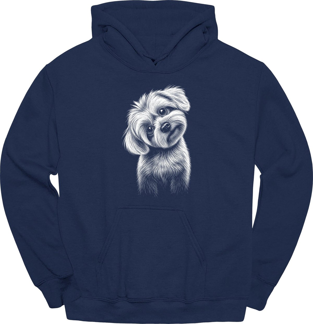 Maltese Tilted Dog Hoodie Gift For Dog Lover