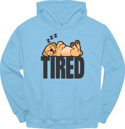 Labrador Tired Dog Hoodie Gift For Dog Lover