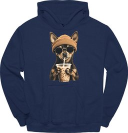 Miniature Pinscher Hipster Dog Hoodie Gift For Dog Lover