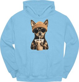 Miniature Pinscher Hipster Dog Hoodie Gift For Dog Lover
