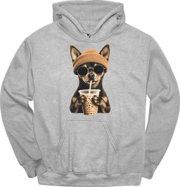 Miniature Pinscher Hipster Dog Hoodie Gift For Dog Lover