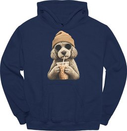 Labradoodle Hipster Dog Hoodie Gift For Dog Lover