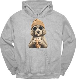 Labradoodle Hipster Dog Hoodie Gift For Dog Lover
