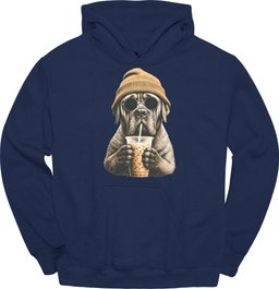 Mastiff Hipster Dog Hoodie Gift For Dog Lover