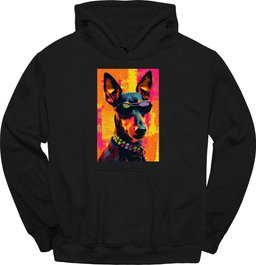 Manchester Terrier Punk Dog Hoodie Gift For Dog Lover