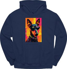 Manchester Terrier Punk Dog Hoodie Gift For Dog Lover