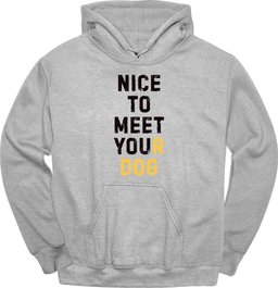 Nice To Meet You Hoodie Gift For Dog Lover