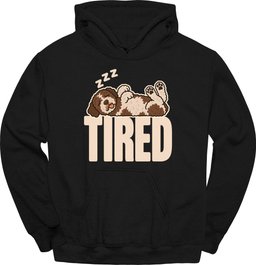 Lagotto Romagnolo Tired Dog Hoodie Gift For Dog Lover