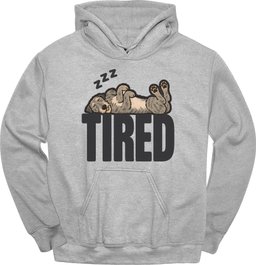 Irish Wolfhound Tired Dog Hoodie Gift For Dog Lover