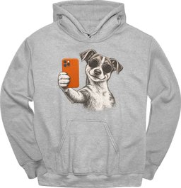 Jack Russell Selfie Dog Hoodie Gift For Dog Lover