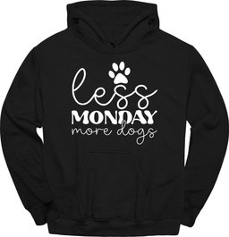 Less Monday More Dogs Hoodie Gift For Dog Lover