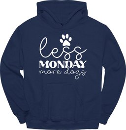 Less Monday More Dogs Hoodie Gift For Dog Lover