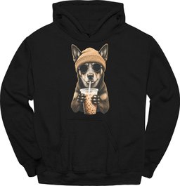 Kelpie Hipster Dog Hoodie Gift For Dog Lover