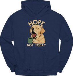 Labrador Not Today Hoodie Gift For Dog Lover