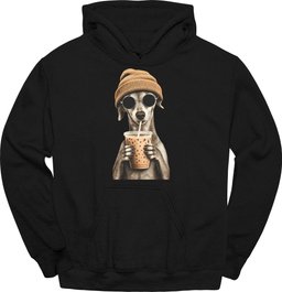 Italian Greyhound Hipster Dog Hoodie Gift For Dog Lover