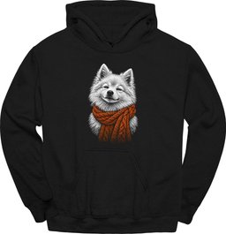 Japanese Spitz Winter Dog Hoodie Gift For Dog Lover