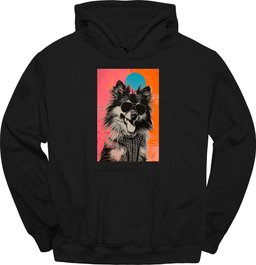 Keeshond Punk Dog Hoodie Gift For Dog Lover