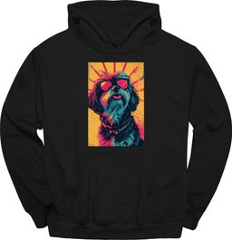 Lhasa Apso Punk Dog Hoodie Gift For Dog Lover