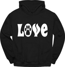 Love Paw Hoodie Gift For Dog Lover