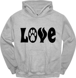 Love Paw Hoodie Gift For Dog Lover