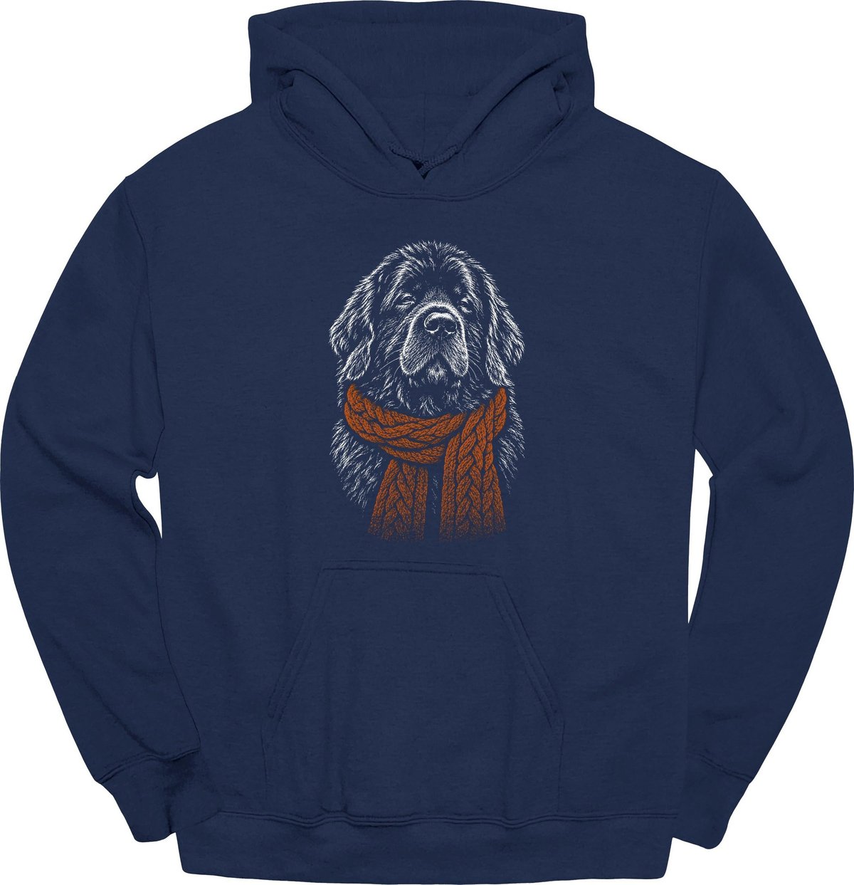 Newfoundland Winter Dog Hoodie Gift For Dog Lover
