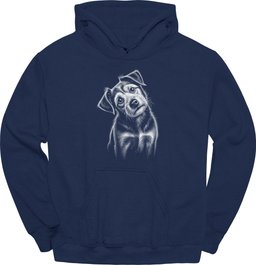 Mutt Mixed Breed Tilted Dog Hoodie Gift For Dog Lover