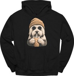 Old English Sheepdog Hipster Dog Hoodie Gift For Dog Lover