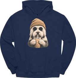 Old English Sheepdog Hipster Dog Hoodie Gift For Dog Lover