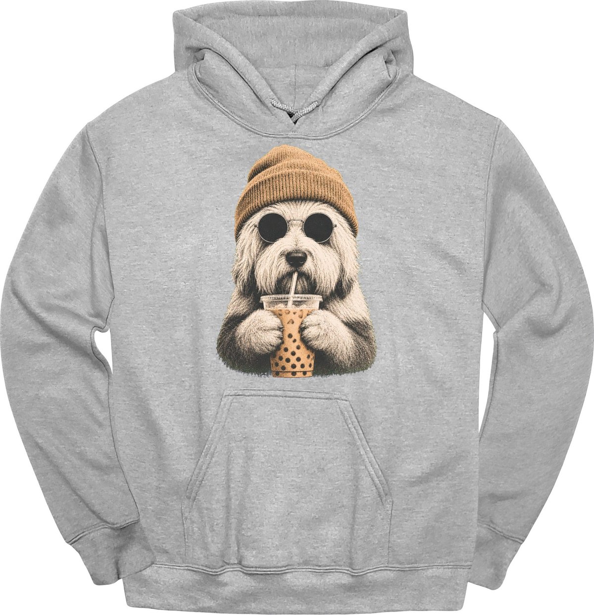 Old English Sheepdog Hipster Dog Hoodie Gift For Dog Lover