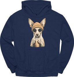 Podenco Hipster Dog Hoodie Gift For Dog Lover
