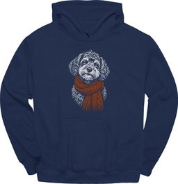 Schnoodle Winter Dog Hoodie Gift For Dog Lover