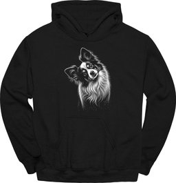 Papillon Tilted Dog Hoodie Gift For Dog Lover