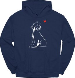 Portuguese Water Dog Sketch Dog Hoodie Gift For Dog Lover
